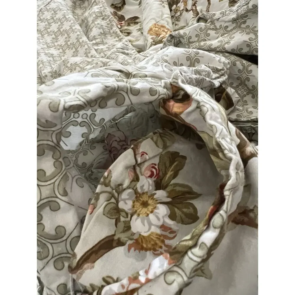 Collection Of Charter Club Queen Duvet Cover vintage English country garden Flor